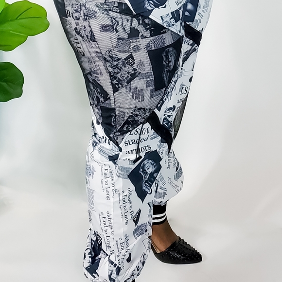 Newsprint Marilyn Joggers - Picture 3 of 7